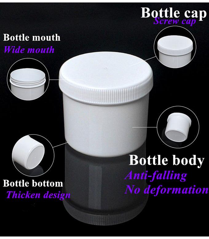 250ml 500ml 1000ml Color Customization Injection PP White Blue Plastic Cream Ointment Cosmetic Jar Skin Care Packaging