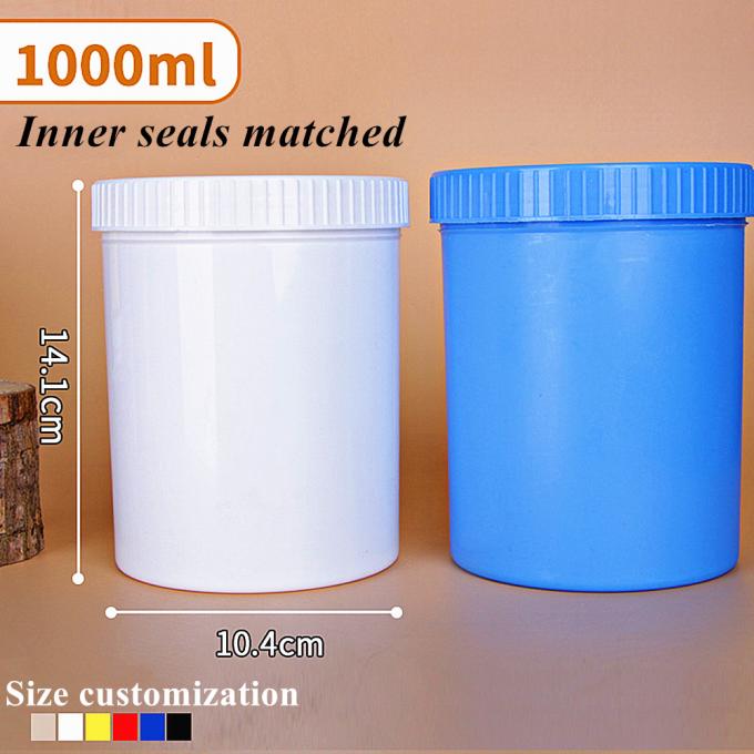 250ml 500ml 1000ml Color Customization Injection PP White Blue Plastic Cream Ointment Cosmetic Jar Skin Care Packaging