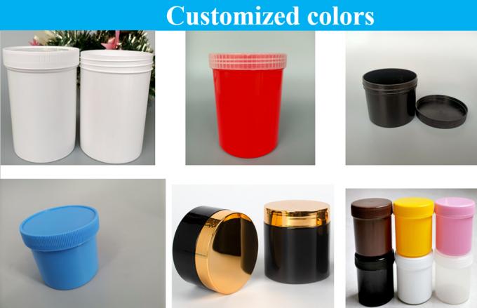 250ml 500ml 1000ml Color Customization Injection PP White Blue Plastic Cream Ointment Cosmetic Jar Skin Care Packaging