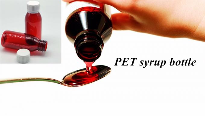 100ml 120ml 150ml Maple Plastic Bottle Pet Empty Round Amber Syrup Plastic Bottle