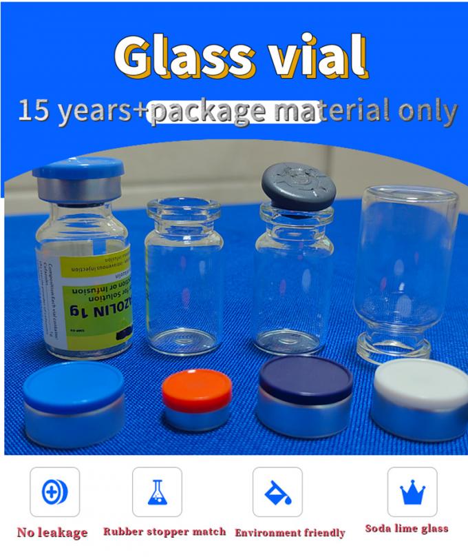5ml 7ml Penicillin Clear Small Glass Vials Bottles with Flip-off Seal Cap