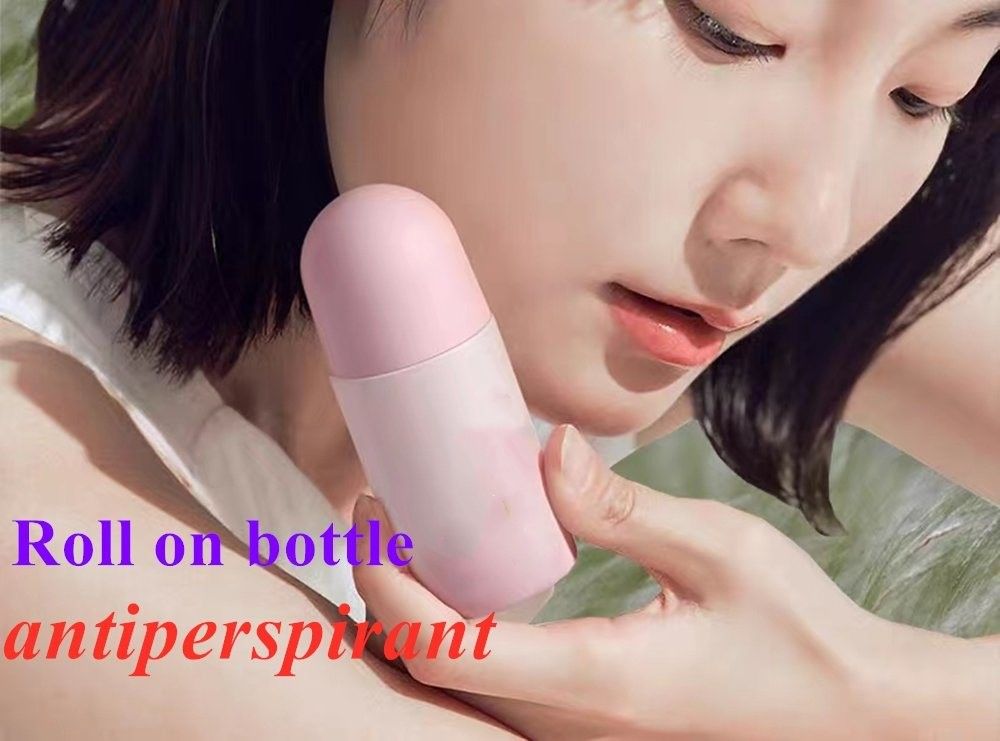 50 ml Czarny pusty HDPE plastikowy rolkarz Plastic Roll on Deodorant Antiperspirant Butelka z czarną pokrywą