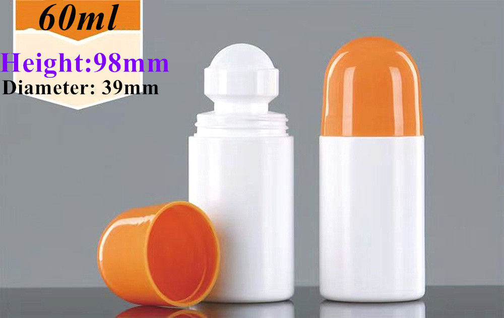 30 ml 50 ml HDPE Plastikowy Pusty Deodorant Oleju Esencjalnego Roll na plastiku Butelka Zapach ciała Perfumy plastikowe Roller na butelce