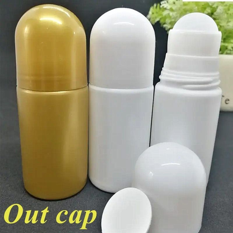 30 ml 50 ml HDPE Plastikowy Pusty Deodorant Oleju Esencjalnego Roll na plastiku Butelka Zapach ciała Perfumy plastikowe Roller na butelce