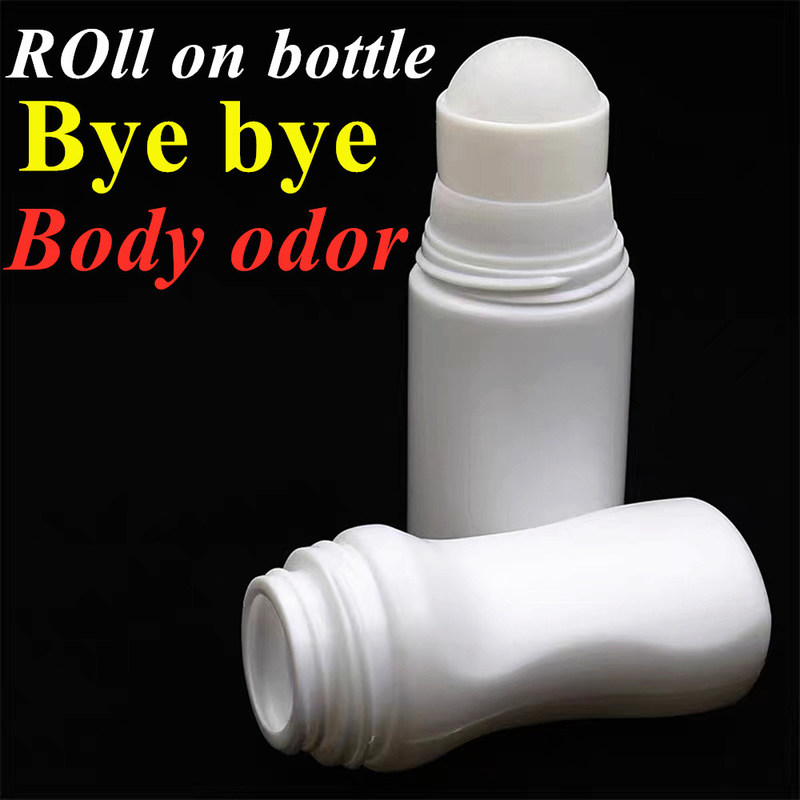 30 ml 50 ml 60 ml HDPE Plastic White Plastic Deodorant Essential Oil Roll na butelce z kulą rolkową