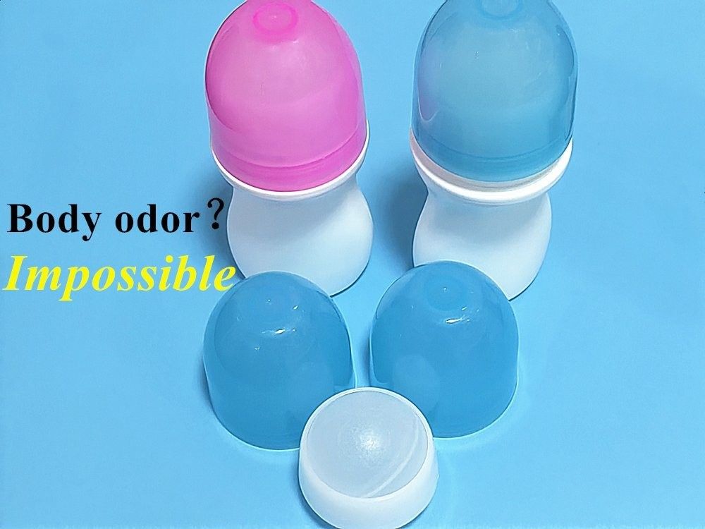 30 ml 50 ml 60 ml Biała plastikowa butelka rolkowa HDPE butelka z deodorantem na rolce Pustka, ponownie napełniająca się, przenośna butelka podróżna