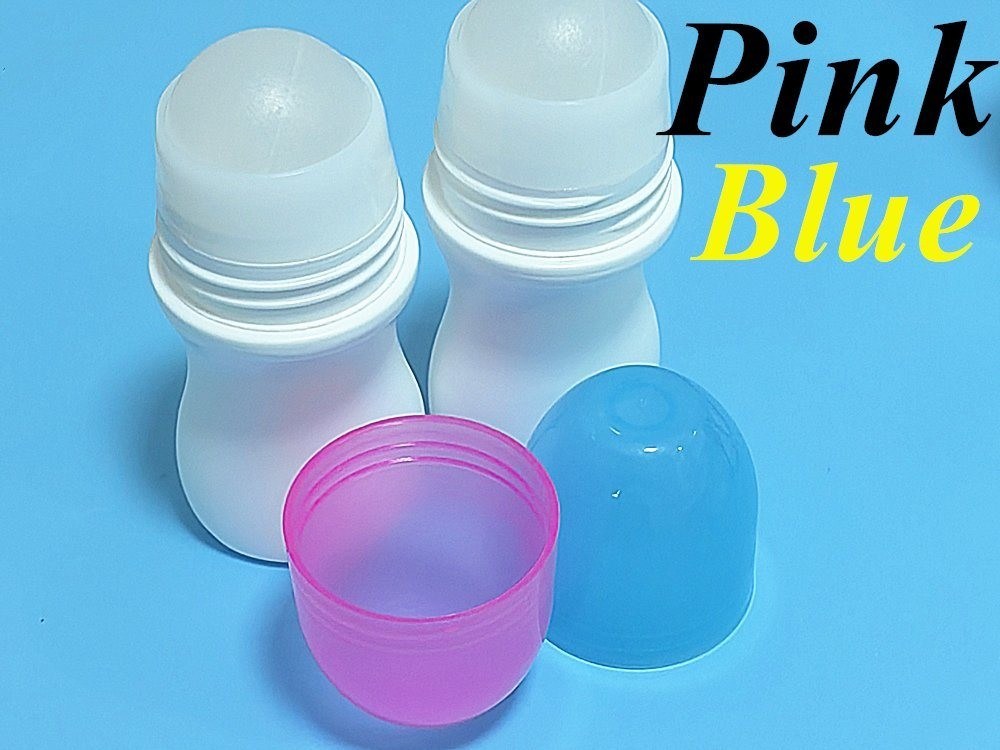 30 ml 50 ml kremu przeciwsłonecznego HDPE do pielęgnacji ciała pusty olej eteryczny Plastic Deodorant Bottle with Roller Ball for Body Odor