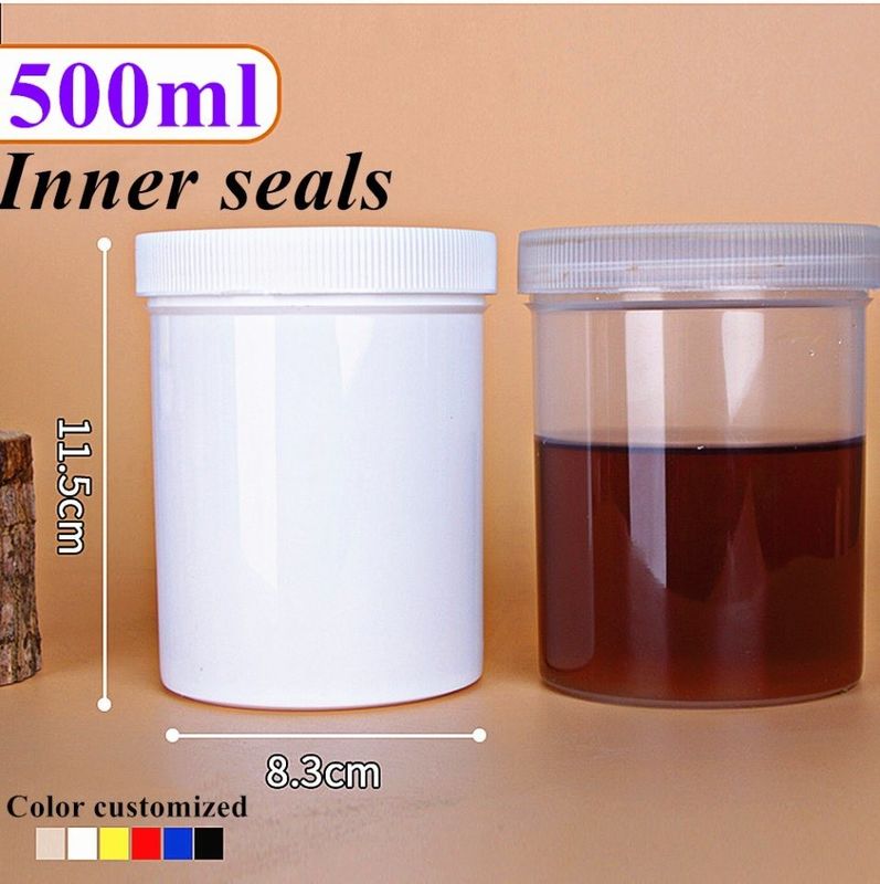 150g 250g 500g PP Krem Kosmetyczny Jar Biały Czarny Błękitny Plastic Krem Kosmetyczny Jar Body Scrub pusty krem do twarzy Jar