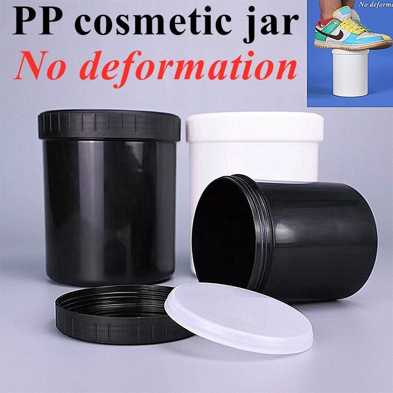 Dostosowanie 150 ml 250 ml 500 ml 950 ml 1000 ml Biały Czarny pusty Błękitny Przejrzysty PP Słoik z kremem kosmetycznym z czapką