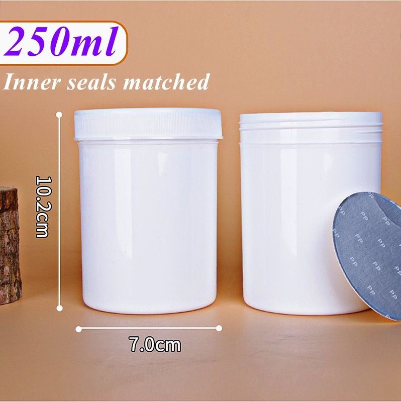 150 ml 250 ml 500 ml 1000 ml Szeroko usta Krem do twarzy, ciało, słoik Biały PP Maść Pojemniki szeroko usta Kosmetyki słoik z tworzyw sztucznych