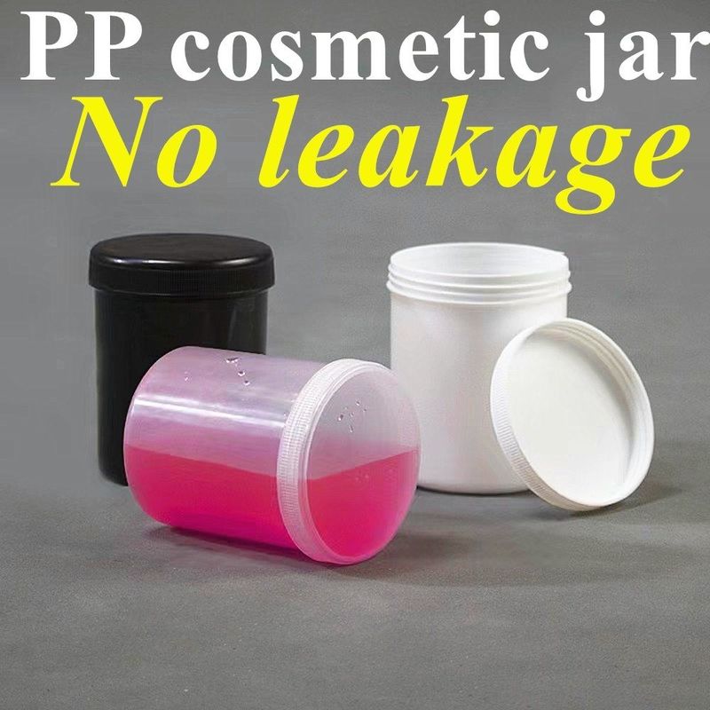 150 ml 250 ml 500 ml 1000 ml PP Plastic White Empty Luxury Round Cream oścież PP Jar Jar Kosmetyczny Opakowanie z pokrywą