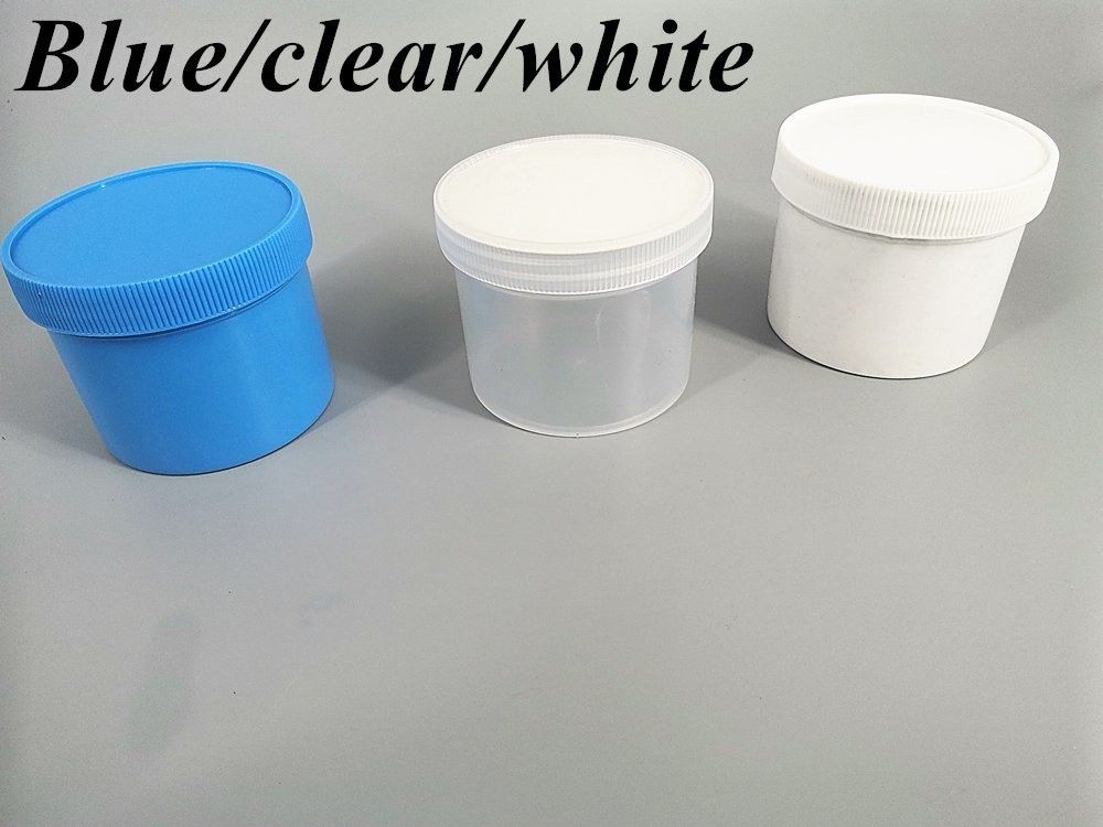 250ml 8oz 500ml 950ml 1000ml PP Kosmetyki plastikowe Jasne Przejryste Białe Krople Maść plastikowa Kremowe słoiki z zakrętką