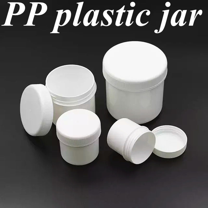 250ml 8oz 500ml 950ml 1000ml PP Kosmetyki plastikowe Jasne Przejryste Białe Krople Maść plastikowa Kremowe słoiki z zakrętką