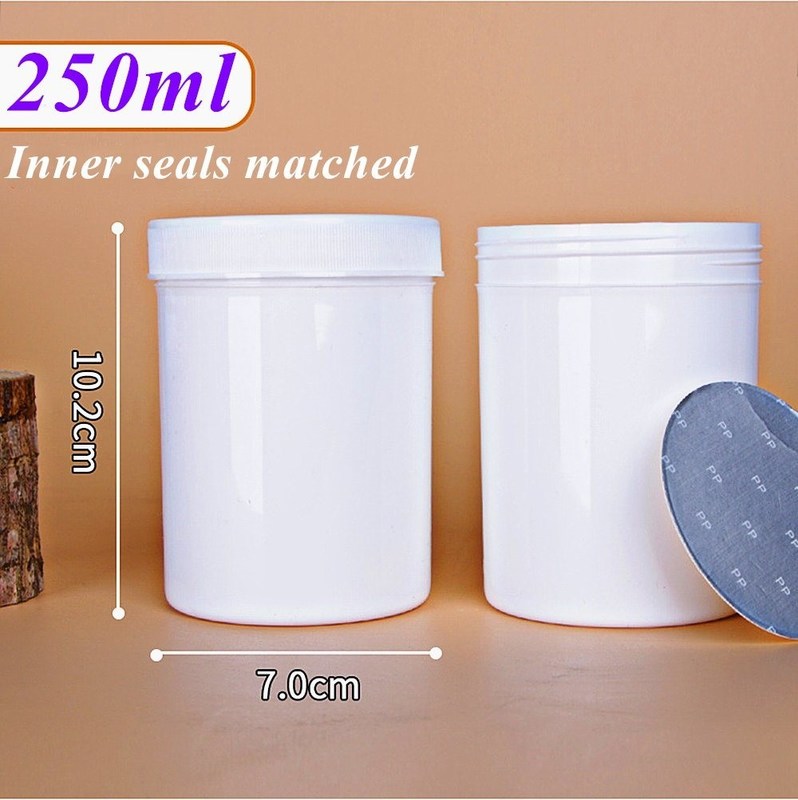 PP Plastic Cream Jar pusty pojemnik z kremem do twarzy 250g 500g pusty pojemnik kosmetyczny pojemnik do mycia ust pojemnik do mycia włosów PP pojemnik kosmetyczny