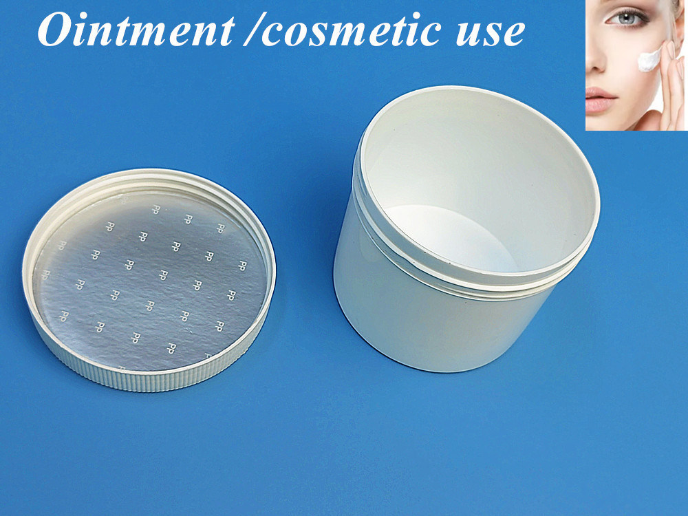 150ml 250ml 500ml White Black blue translucent Plastic Cosmetic Container PP Cream Jar Protein Powder PP jar