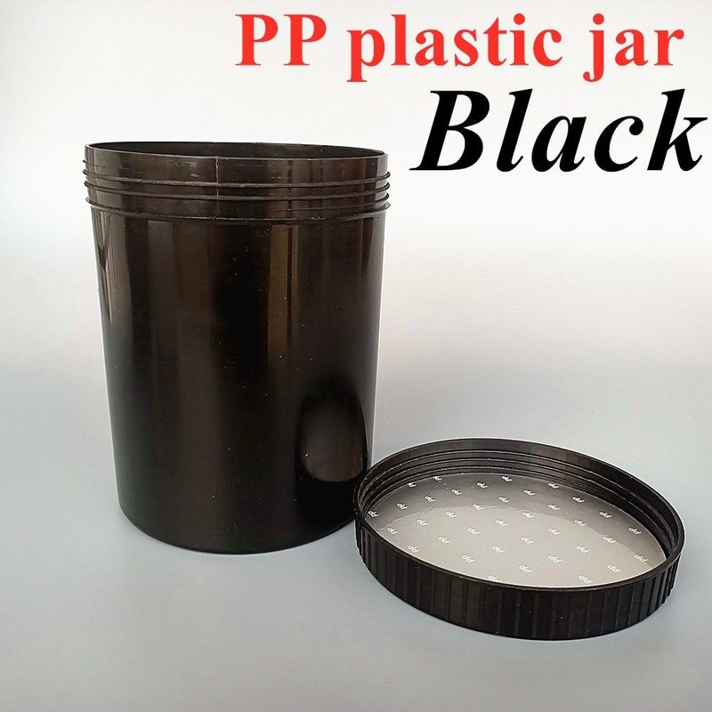 Ekologiczny Czarny Biały PP słoik kosmetyczny 250g 500g 1000g Plastic Cream Jar słoik kosmetyczny