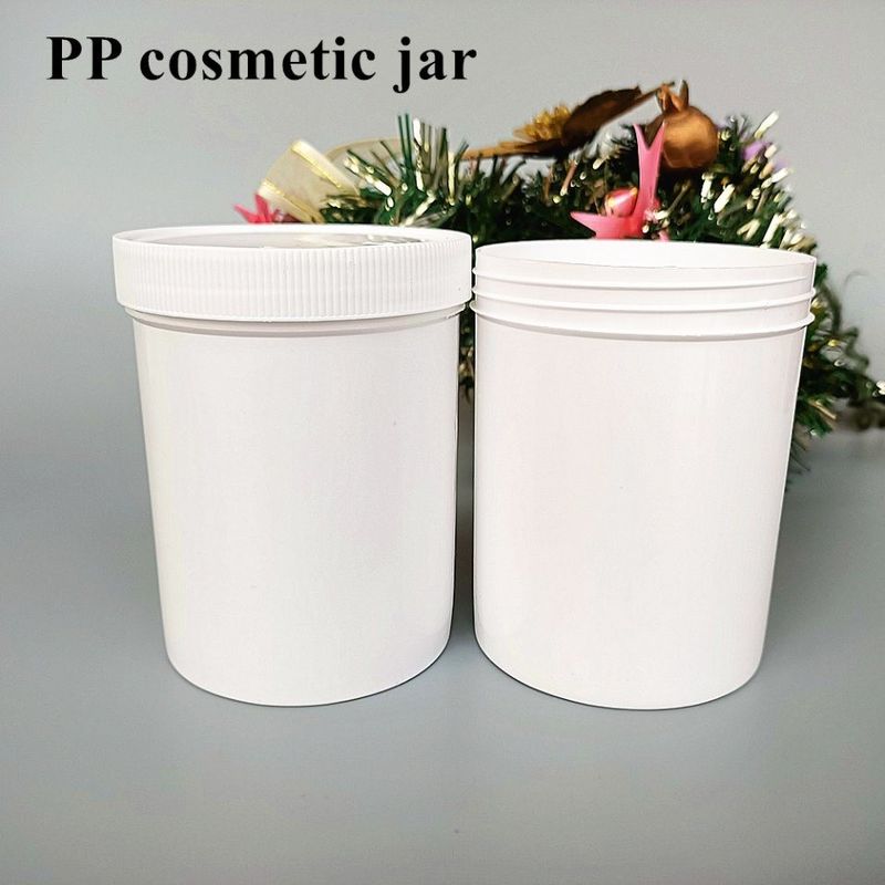 150g 250g 500g Biały Błękitny Czarny przyjazny dla środowiska Plastic PP Screw Lid Design Kosmetyczna twarz ciała Plastic oścież Kremowe słoik