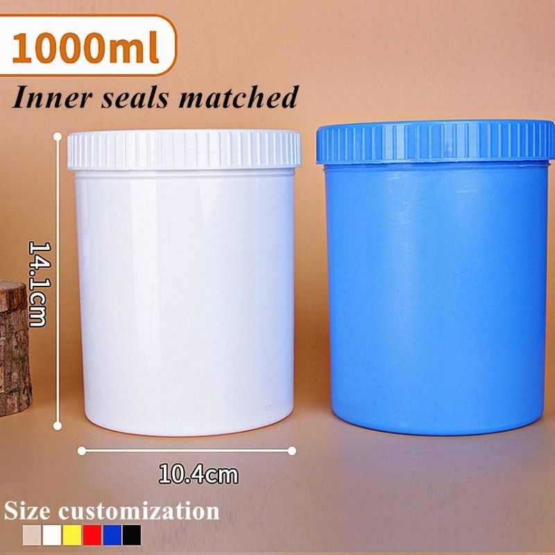 150g 250g 500g Biały Błękitny Czarny przyjazny dla środowiska Plastic PP Screw Lid Design Kosmetyczna twarz ciała Plastic oścież Kremowe słoik