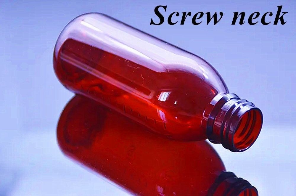 3 oz 4 oz 5 oz farmaceutyczny dla zwierząt domowych Pet Amber Plastikowy pojemnik Syrop kaszlowy Butelka Lek butelka płynu doustnego