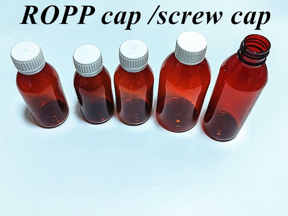 100 ml 120 ml 150 ml Amplituda dla zwierząt domowych Czerwony pojemnik Syrop na kaszel Butelka Lek płyn doustny brązowy Butelki z tworzyw sztucznych