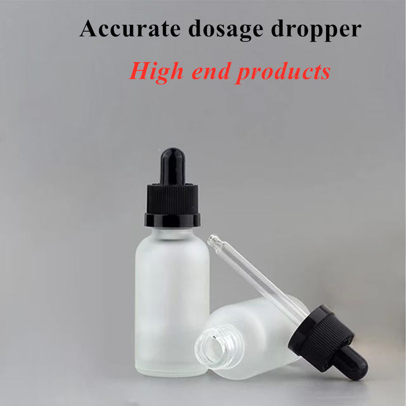 10 ml 20 ml 30 ml Pustka Okrągła Biała Szklana butelka z olejem eterycznym do pielęgnacji skóry Serum Kosmetyczne Stosowanie z kroplówką
