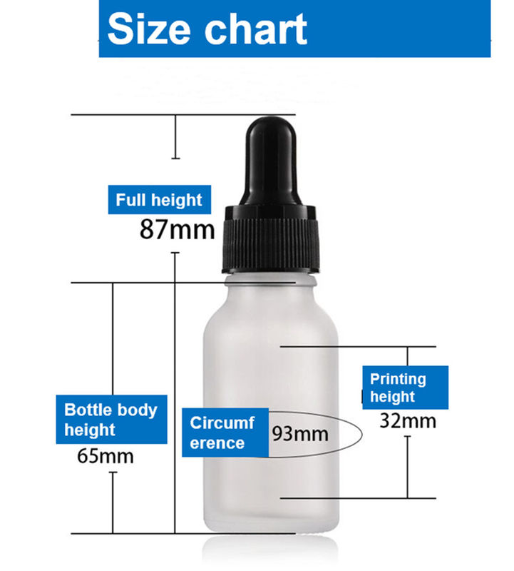 5 ml 10 ml 15 ml 20 ml 30 ml 1 uncja pusty butelka z olejem eterycznym Białe szkło zamrożone butelka z złotym pierścieniem