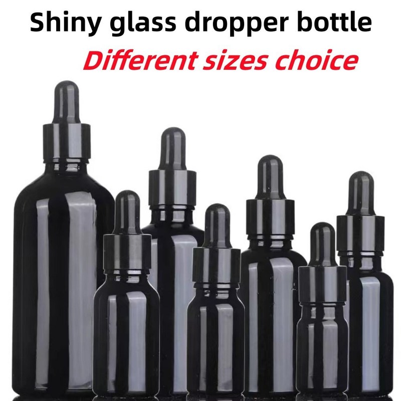 5 ml 10 ml 15 ml 30 ml ciemnofioletowa Szklana butelka z serum do pielęgnacji skóry Kosmetyki Opakowania Szklana butelka z kapsułą