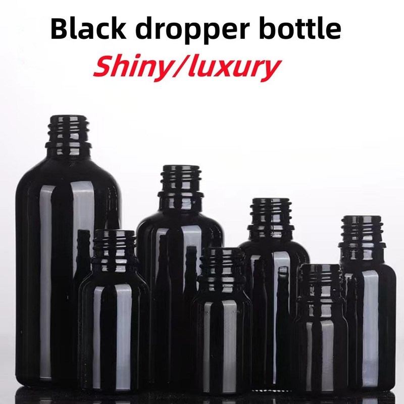 5 ml 10 ml 15 ml 30 ml ciemnofioletowa Szklana butelka z serum do pielęgnacji skóry Kosmetyki Opakowania Szklana butelka z kapsułą