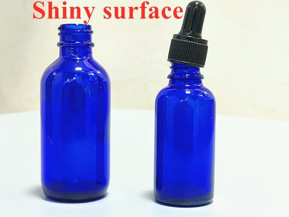 30 ml 50 ml 60 ml Pustka, okrągła, mała butelka kosmetyczna Błękitna, przejrzysta butelka oleju eterycznego, butelka kroplówka, butelka szklana