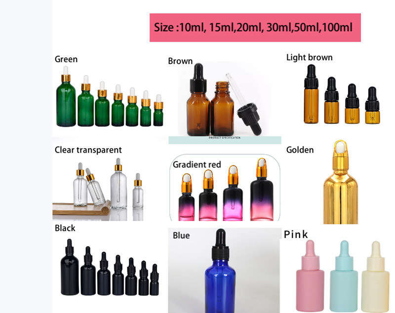 30 ml 50 ml Elektroliterowanie Złoto Srebro Szkło Spray Kosmetyki Butelka Złoto kosmetyki Butelka oleju eterycznego