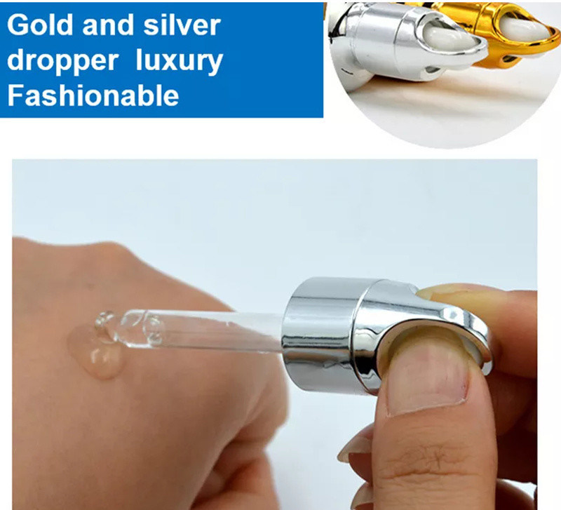 10 ml 20 ml 30 ml 50 ml Płyty elektroplastyczne Kolor złoty Opakowanie kosmetyczne luksusowe Szklane butelki kroplówkowe do stosowania w oleju eterycznym