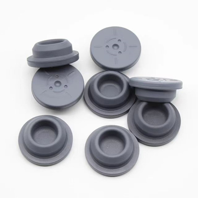 13mm 20mm 32mm Szary Medyczny Lyofilizacja Butyl Gumowy Zamknięcie do szkła Fiolki do wstrzykiwań butelka do infuzji