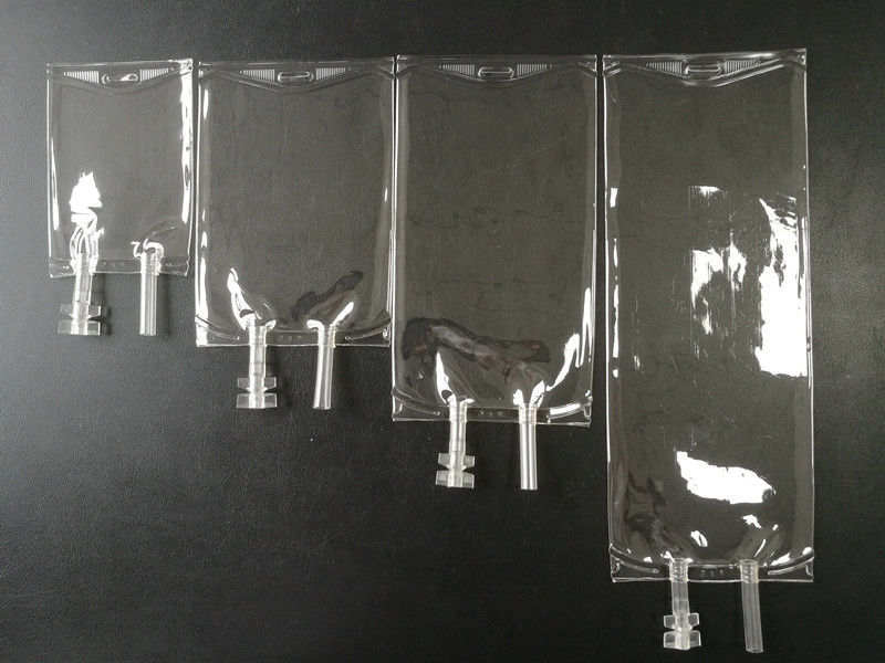 Lekarski pusty worek do infuzji z PVC, zwykły worek do infuzji z chlorkiem sodu 100 ml 250 Cc 500cc, z dwoma portami, worek do infuzji z PVC