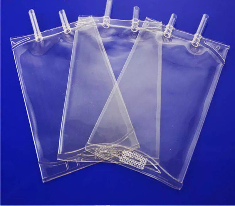 Lekarski pusty worek do infuzji z PVC, zwykły worek do infuzji z chlorkiem sodu 100 ml 250 Cc 500cc, z dwoma portami, worek do infuzji z PVC