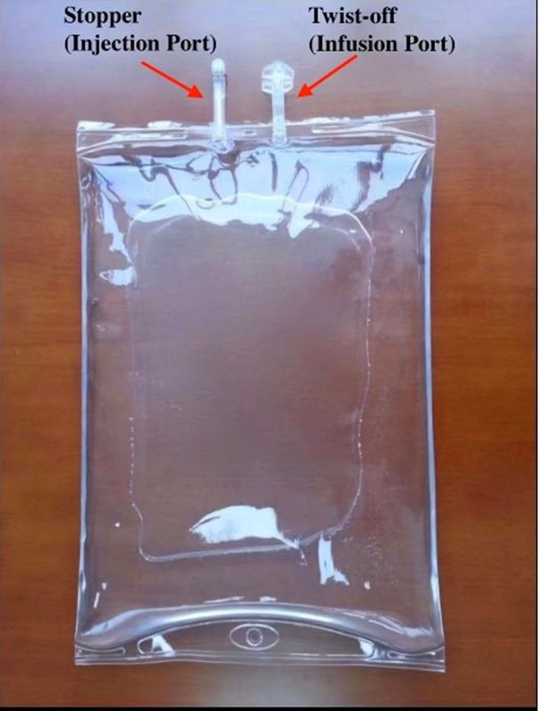 2000 ml 3000 ml 5000 ml Motyl Podwójny port Odwracanie od transfuzji jednorazowy worek do infuzji z PVC dla lekarzy weterynarii