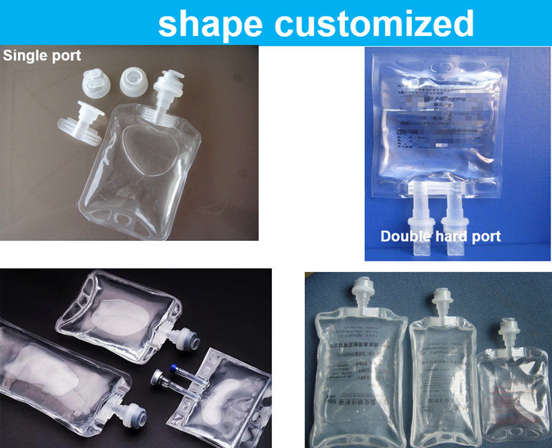 Laboratorium Weterynaryjny Szpital 100 ml 250 ml Pojedynczy port Nie PVC Medical Infusion Bag IV Puszka roztworów płynnych