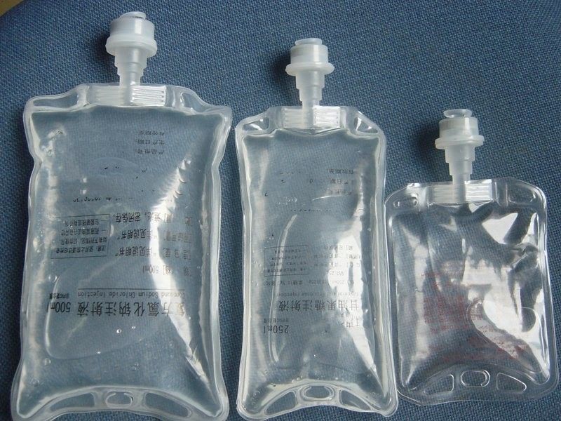 Laboratorium Weterynaryjny Szpital 100 ml 250 ml Pojedynczy port Nie PVC Medical Infusion Bag IV Puszka roztworów płynnych