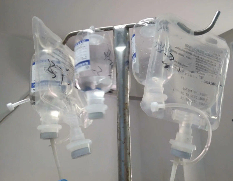 Laboratorium Weterynaryjny Szpital 100 ml 250 ml Pojedynczy port Nie PVC Medical Infusion Bag IV Puszka roztworów płynnych