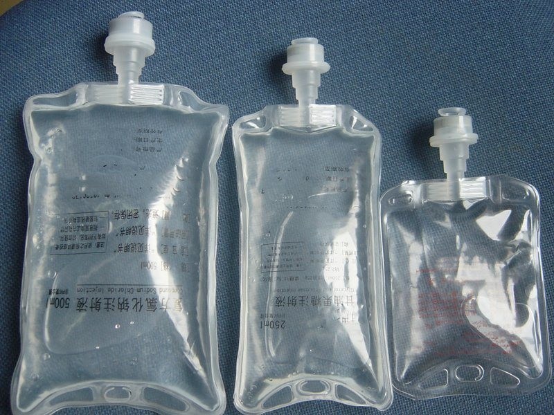 500 ml 1000 ml Sodium Chloride Normal Saline Infusion Bag Intravenous Single Port Non-PVC IV Fluid Bag z Euro Cap
