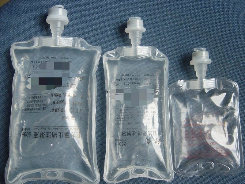 100 ml 250 ml polipropylenowy worek do infuzji Chlorek sodu Nie PVC IV Worek przejrzysty Medyczny Nie PVC Pusty worek do infuzji