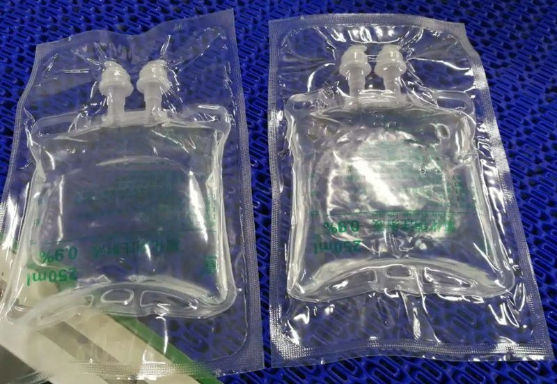 100 ml 250 ml 500 ml torebki na roztwór soli do wlewu PVC torebka na wlew jednorazowa pod ciśnieniem IV