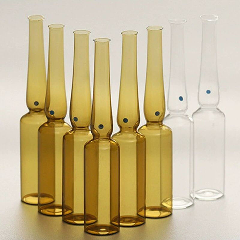 10 ml szklanych ampułek do antybiotyków, standardowych USP, z kolorem bursztynu, przejrzyste, formowane butelki z szklanymi ampułkami do wstrzykiwań