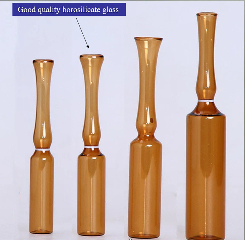 1 ml 2 ml 5 ml 10 ml YBB USP pusty ampułka z borosilikatów szklanych do wstrzykiwań Ampułka ze szkła bursztynowego przezroczystego szklanej ampułka do farmaceutyków