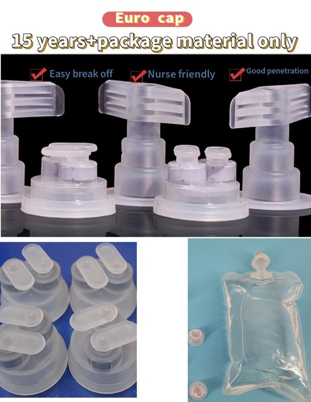 29 mm 30 mm PP Wyciągająca się czapka do wlewu do folii IV do worków do wlewu Euro Cap do plastikowych butelek do wlewu