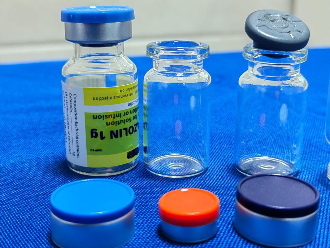 10 ml 20 ml Przejrzysty Bursztynowy Soda Walinka Czyste Myte Sterylne Depirogenowane Szklane Fiolki do wstrzykiwań do antybiotyków