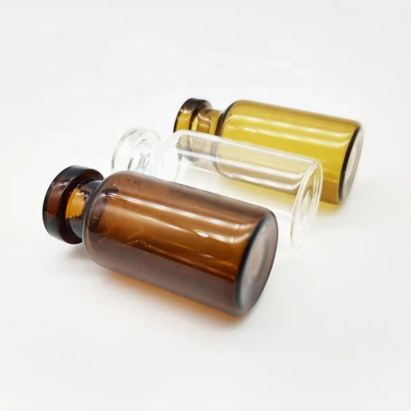 5 ml 7 ml 10 ml Farmaceutyczny Jasny Bursztyn Lyofilizacja rurkowaty z krągłą górą Szklane fiolki z odwracalną czapką