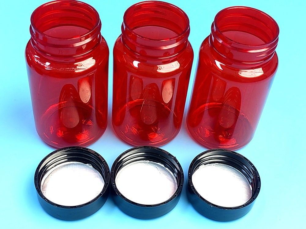 100 ml 150 ml PET butelka farmaceutyczna witaminy kapsułka tabletka tabletka suplementy diety kapsułka plastikowa butelka medycyna opieka zdrowotna