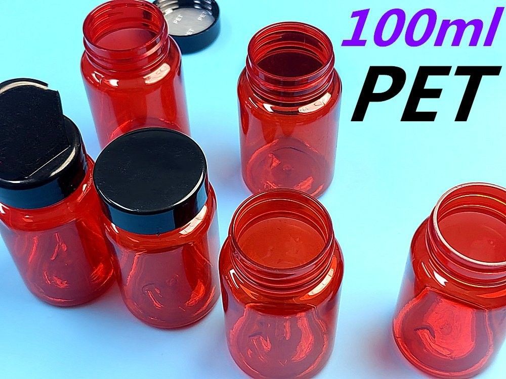 100 ml 150 ml PET butelka farmaceutyczna witaminy kapsułka tabletka tabletka suplementy diety kapsułka plastikowa butelka medycyna opieka zdrowotna