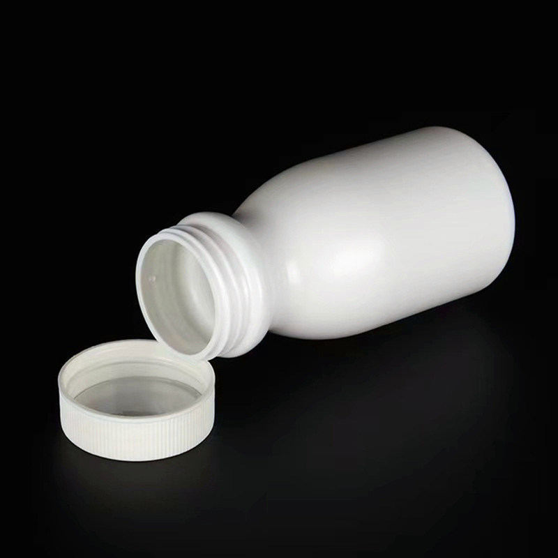 Puste Okrągłe 50 ml 100 ml 150 ml Białe kapsułki HDPE Tabletki tabletki Butelki Plastikowe suplementy