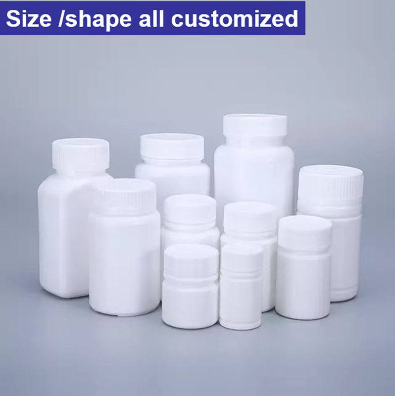 30 ml 50 ml 100 ml Biały PE Pustka Kapsułka witaminowa Plastikowa Suplement Tabletka Medycyna Kapsułka Tabletki Butelki